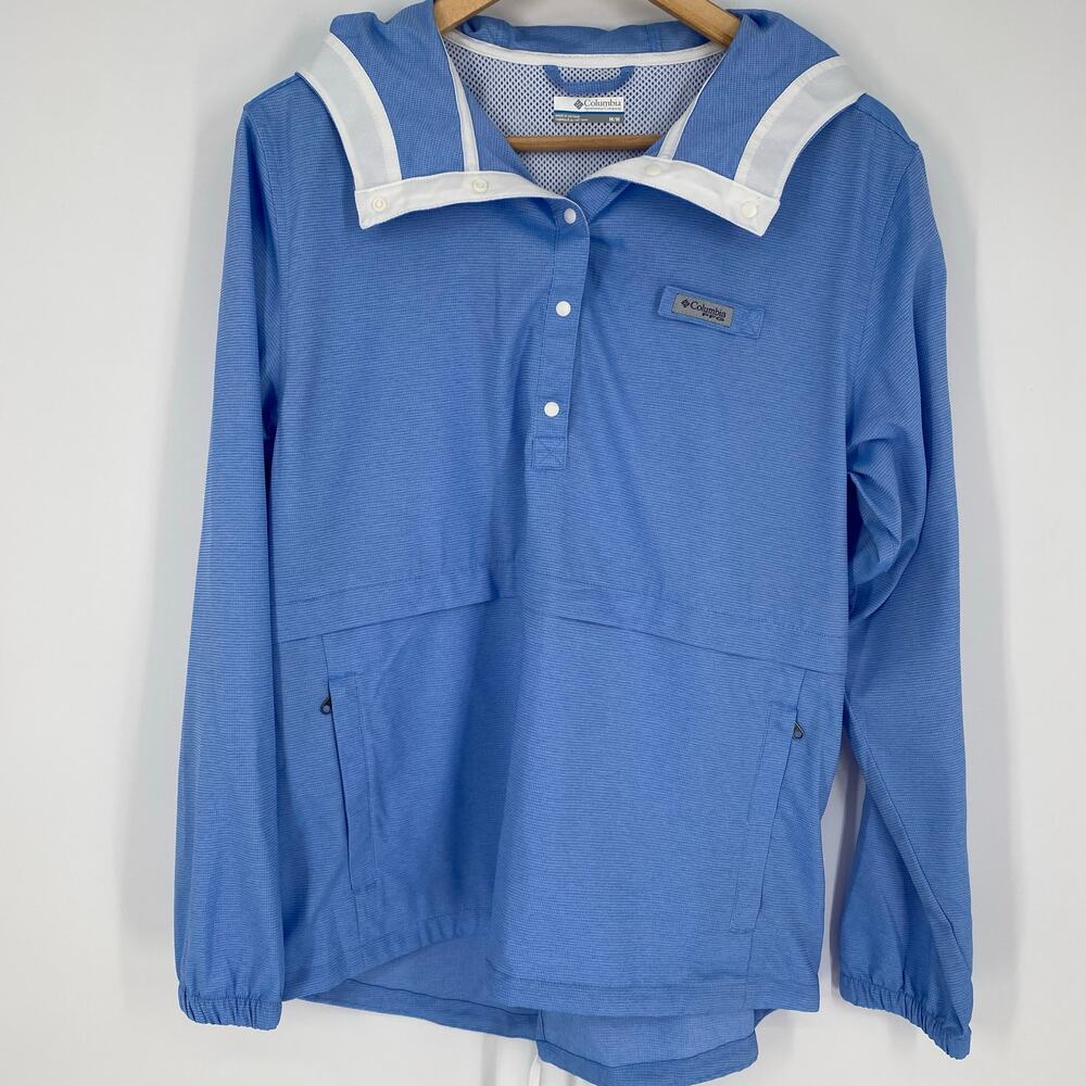Columbia‎ Top Women’s Medium Blue Outdoor Sun Protection Fishing Hiking